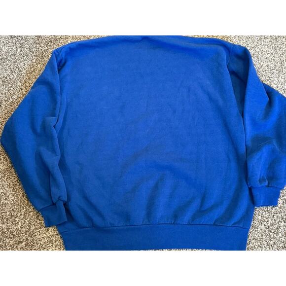 Vintage Jerzees Blue Sweatshirt Men’s XL Pullover Made in USA Cotton - Picture 2 of 7